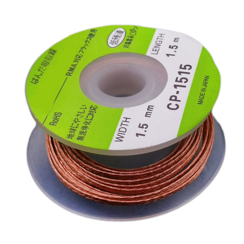 US Stock 2pcs 1.5mm 1.5m BGA Desoldering Braid Remover Wire CP-1515