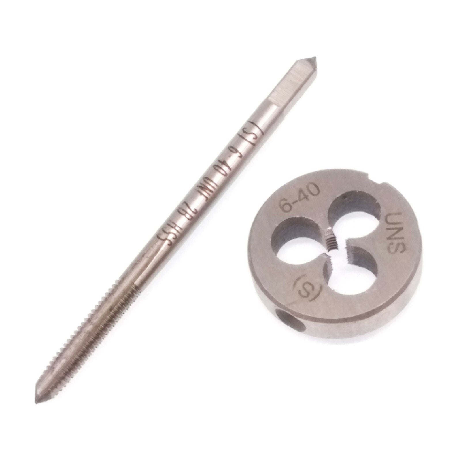 HSS 6-40 UNF Tap & 6-40 UNF Die Right Hand