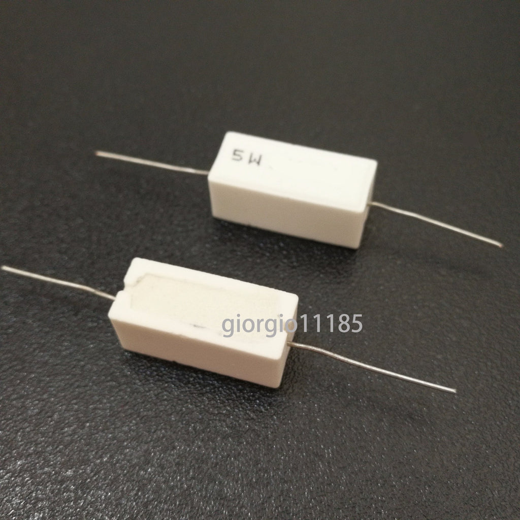US Stock 10pcs 2K ohm 2KΩJ 5 watt Axial Ceramic Cement Power Resistor 5W