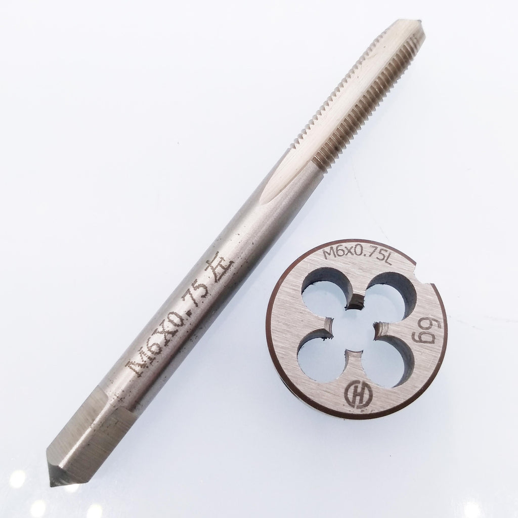US Stock HSS M6 x 0.75mm Tap & M6 x 0.75mm Die Metric Thread Left Hand