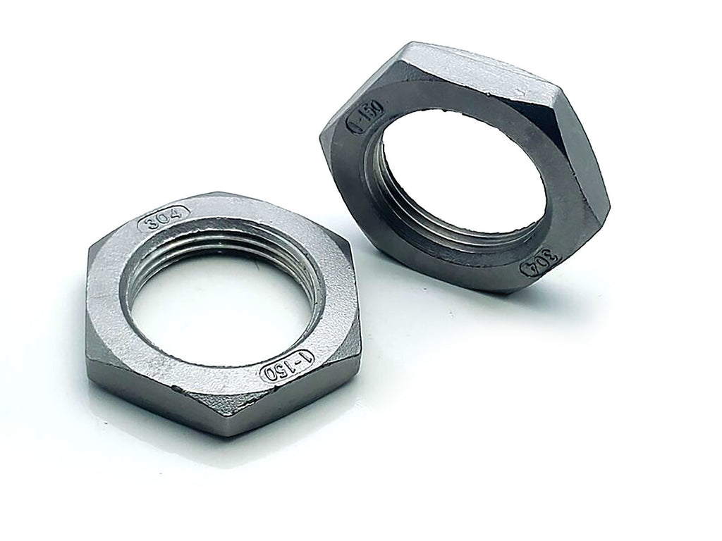 US Stock 2pcs Locknut 1" NPT Stainless Steel Lock Nut O-Ring Groove Pipe Fitting