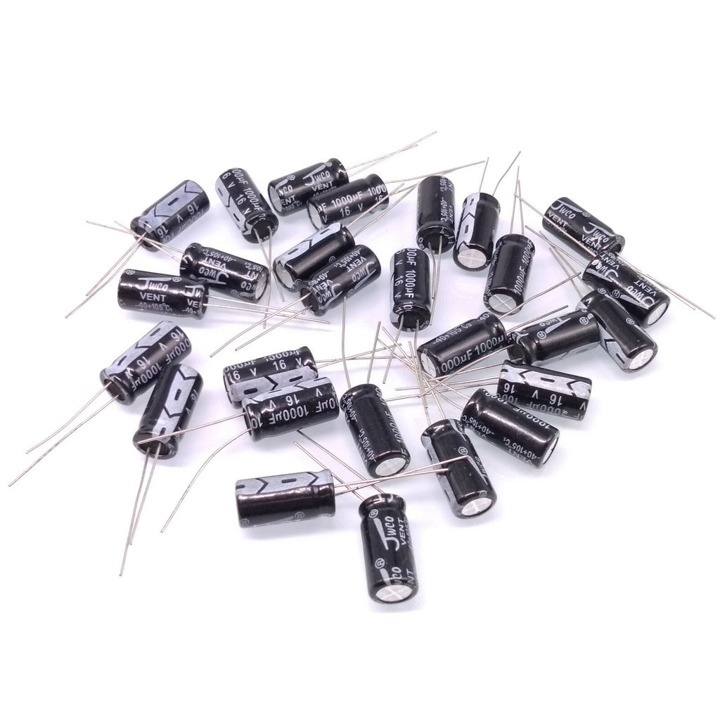 AU Stock 50pcs Electrolytic Capacitors 1000uF 1000mfd 16V +105℃ Radial 8 x 16mm