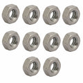 10pcs 5/32"-32 BSW Thread 304 Stainless Steel Hex Nut Fastener Silver Tone
