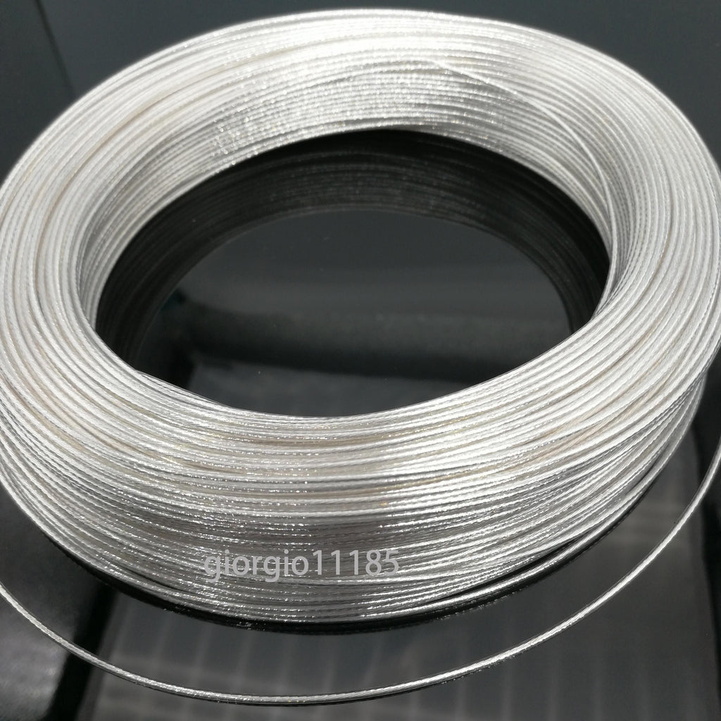 20 Feet 13 AWG High Temperature Polytetrafluoroethylene PTFE Silver Plated Wire