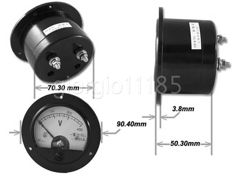 US Stock DC 0~200A Analog AMP Current Pointer Needle Panel Meter Ammeter & Shunt