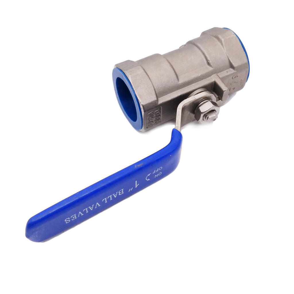 US Stock 1" NPT Female 1-Piece 316 Stainless Steel Prot Ball Valve WOG1000