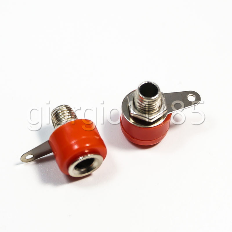 AU Stock 20x 4mm Banana Plug Female Jack Socket Speaker Connector Red Black 312A