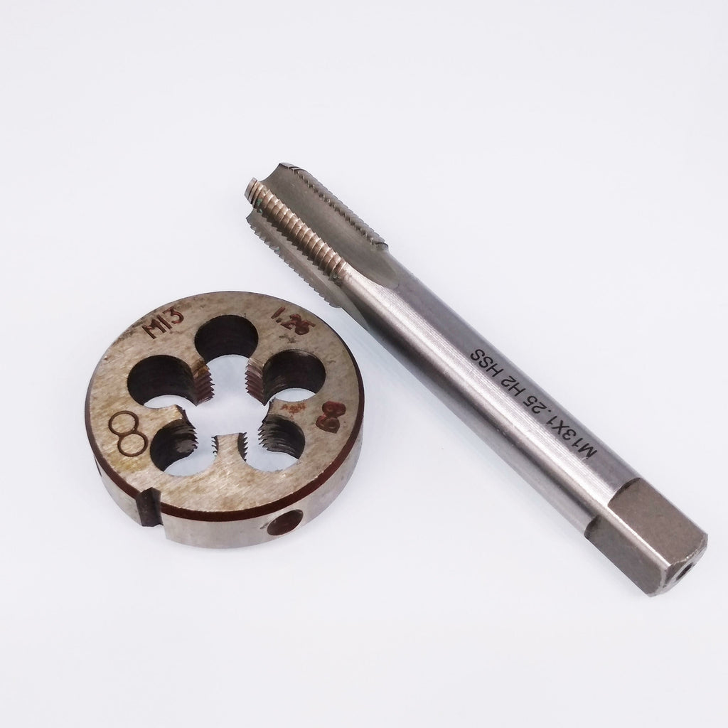 US Stock HSS M13 x 1.25mm Tap & M13 x 1.25mm Die Metric Thread Right Hand
