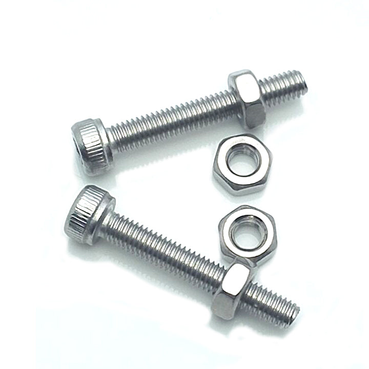 US Stock 50x M3 x 20mm Hex Socket Screw Bolt Knurling DIN912 Stainless Steel Nut