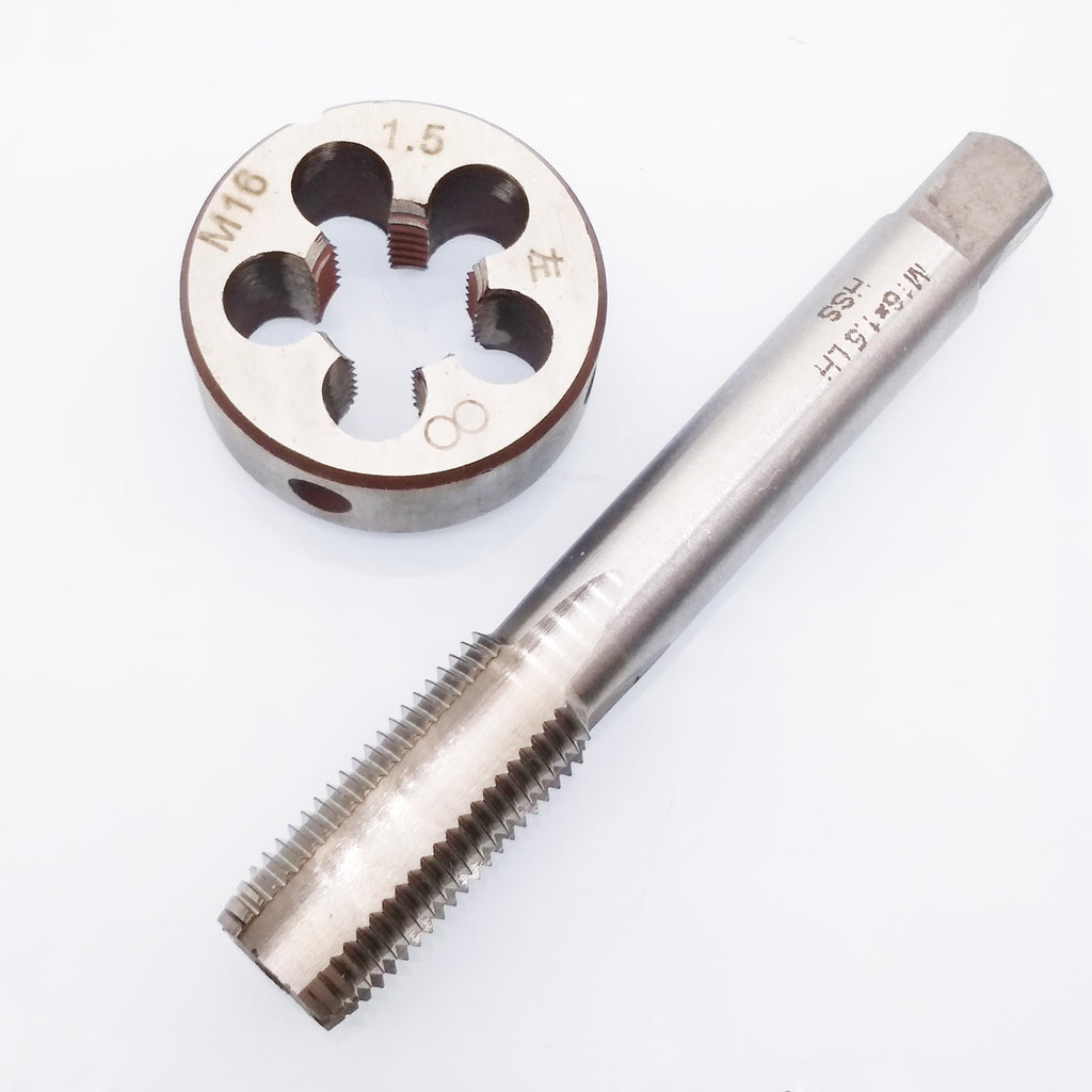 US Stock HSS M16 x 1.5mm Tap & M16 x 1.5mm Die Metric Thread Left Hand