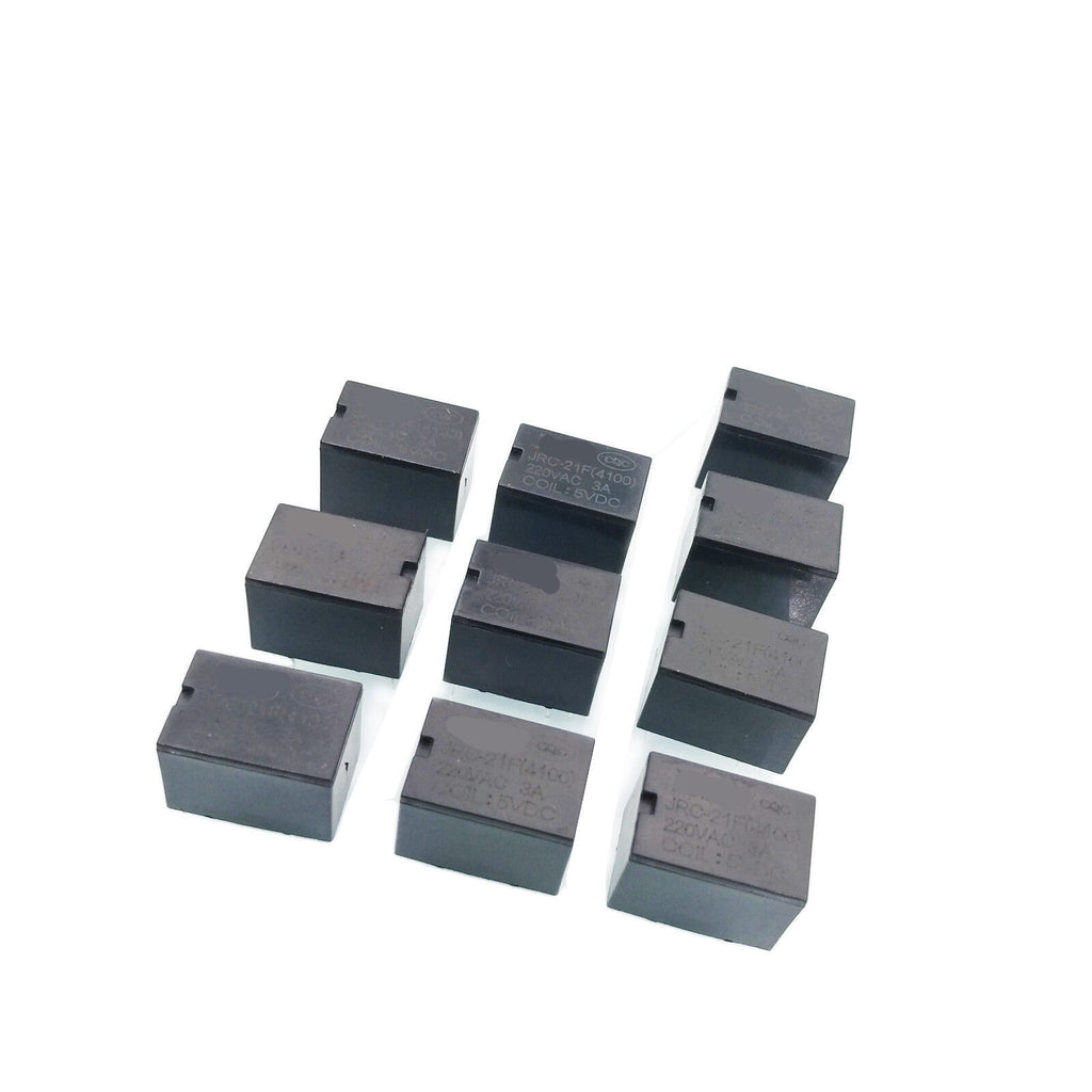 US Stock 10pcs Miniature PCB Relay JRC-21F 4100 2A DC 5V 05V 6 Pins