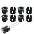 US Stock 50pcs 10mm Black Plastic LED Clip Holder Case Cup Mounting New
