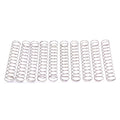 10x 0.6mm Wire Dia Stainless Steel Compression Spring Pressure OD 12mm Length 50