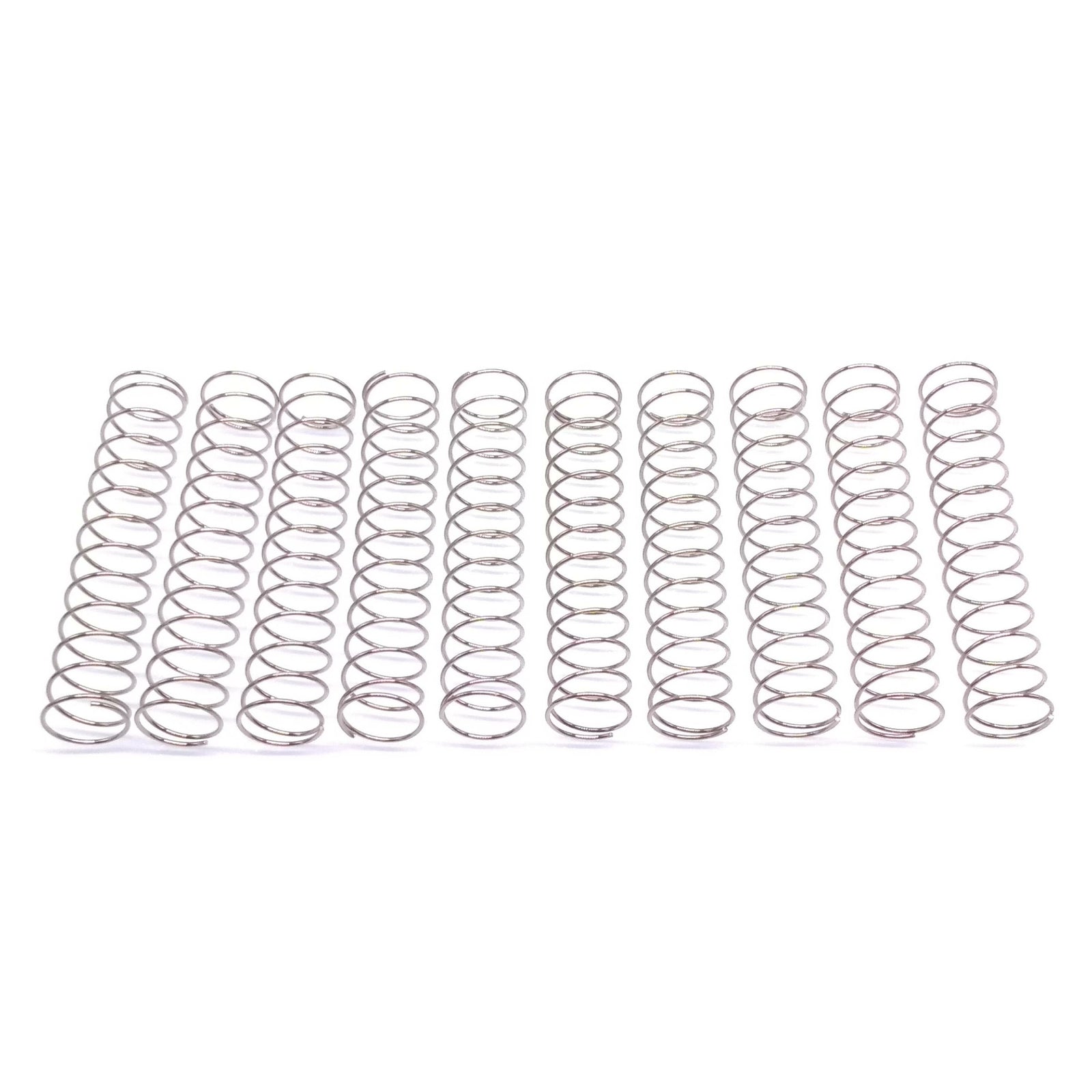 10x 0.6mm Wire Dia Stainless Steel Compression Spring Pressure OD 12mm Length 50