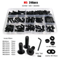 M5 Hexagon Hex Socket Flat Countersunk Head Screw Bolt Set grade 10.9 Steel