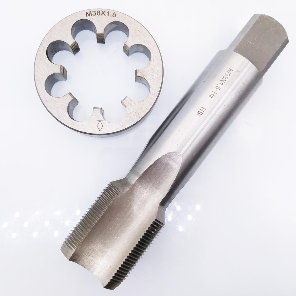 AU Stock HSS M38 x 1.5mm Tap & M38 x 1.5mm Die Metric Thread Right Hand