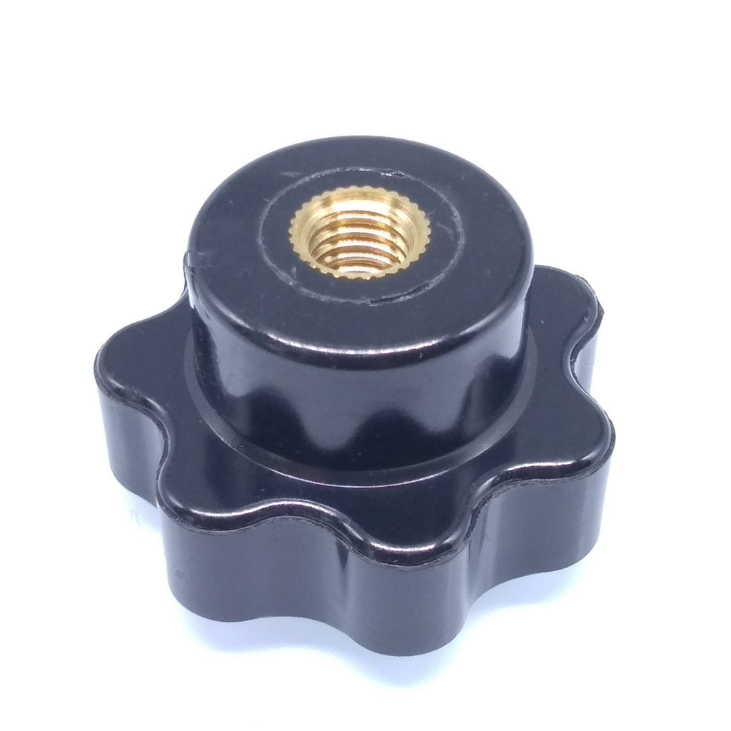 6x M8 x 32mm Plum Bakelite Hand Tighten Nuts Handle Star Thumb Nut Through Hole
