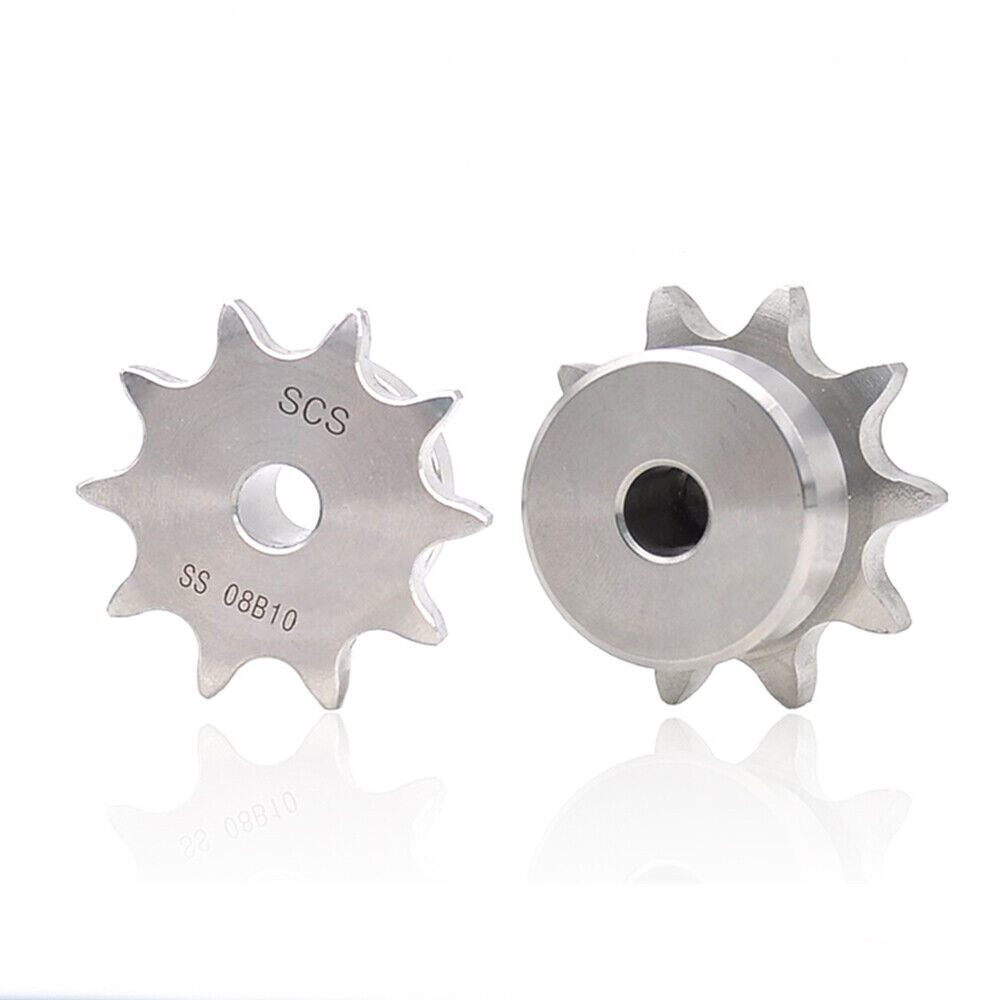 Pitch 3/8" (9.525mm)Stainless Steel Sprockets 10T for #35 ( 06B ) Roller Chains