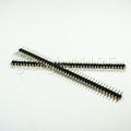 US Stock 10pcs 2.54mm Male 40 Pin Single Row Round Header Strip Gold Plated New