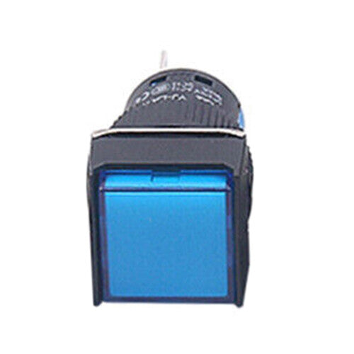 5pcs 24V Blue 16mm Momentary Push Button Switch ON/OFF 5A 250V 1 NO1 NC