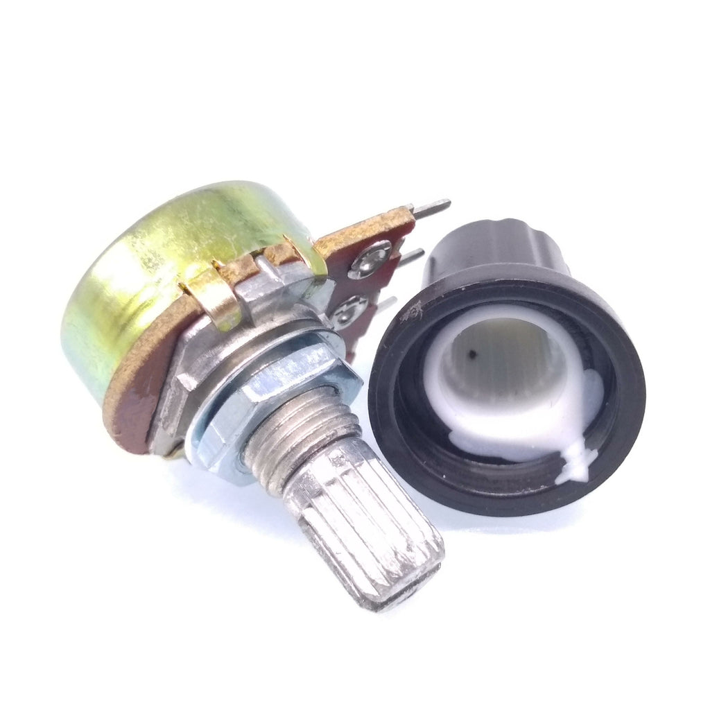 US Stock 10Units 1K B1K OHM Linear Taper Rotary Potentiometer POT White Knob