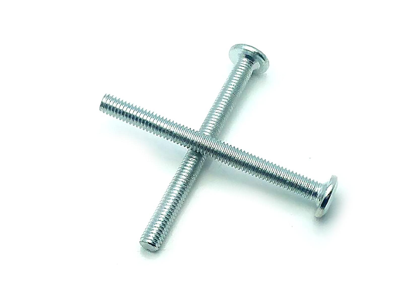 US Stock 10x M6x65mm Furniture SHCS Flat Round Socket Head Cap Screws Allen Bolt