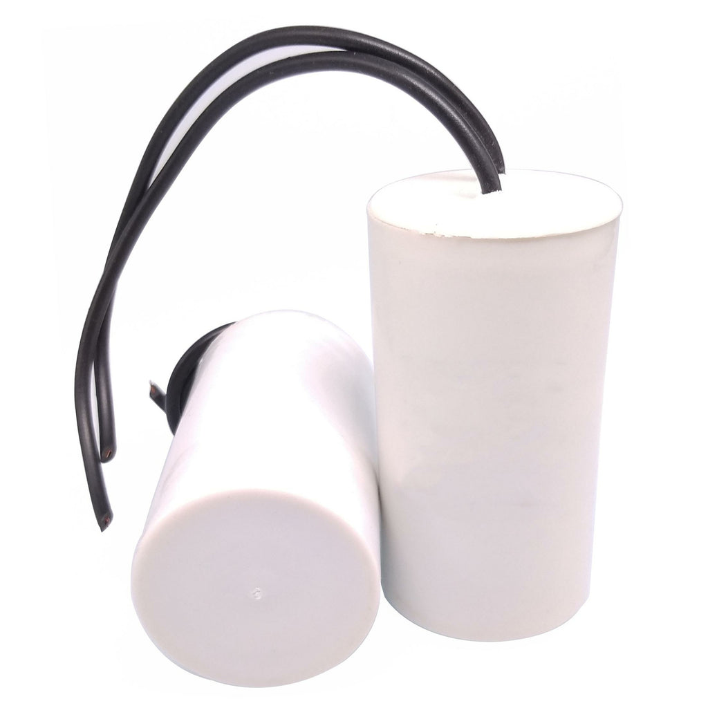 2pcs Capacitor Max 450V AC 8uF CBB60 For 250V AC 33mm x 64mm