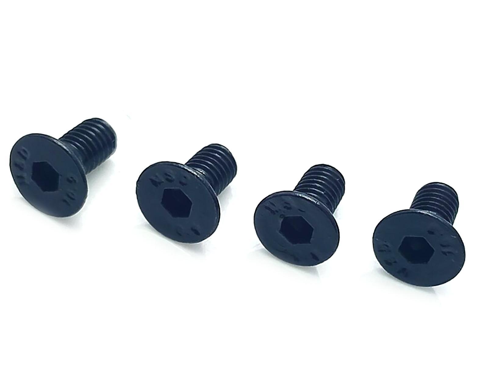 US Stock 50pc M3 x 6mm Grade 10.9 Flat Countersunk Hex Socket Bolts Screws Black