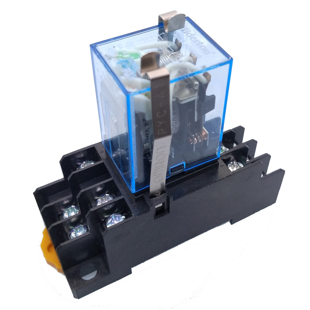 US Stock MY3N-J MY3NJ HH53PL JQX-13F 24V DC Coil Relay PYF11A Socket Base