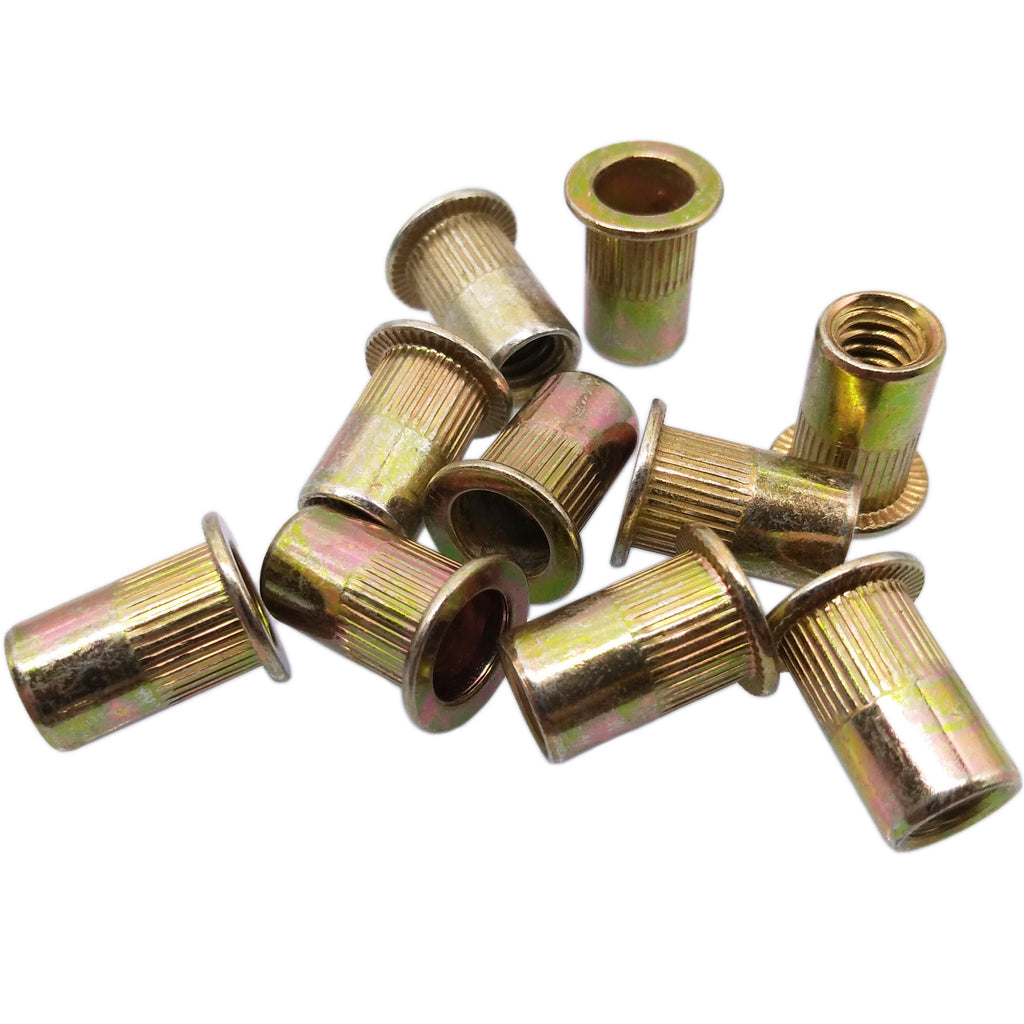 100pcs M6 x 1 x 15mm LFK Steel Rivet Nut Rivnut Insert Nutsert
