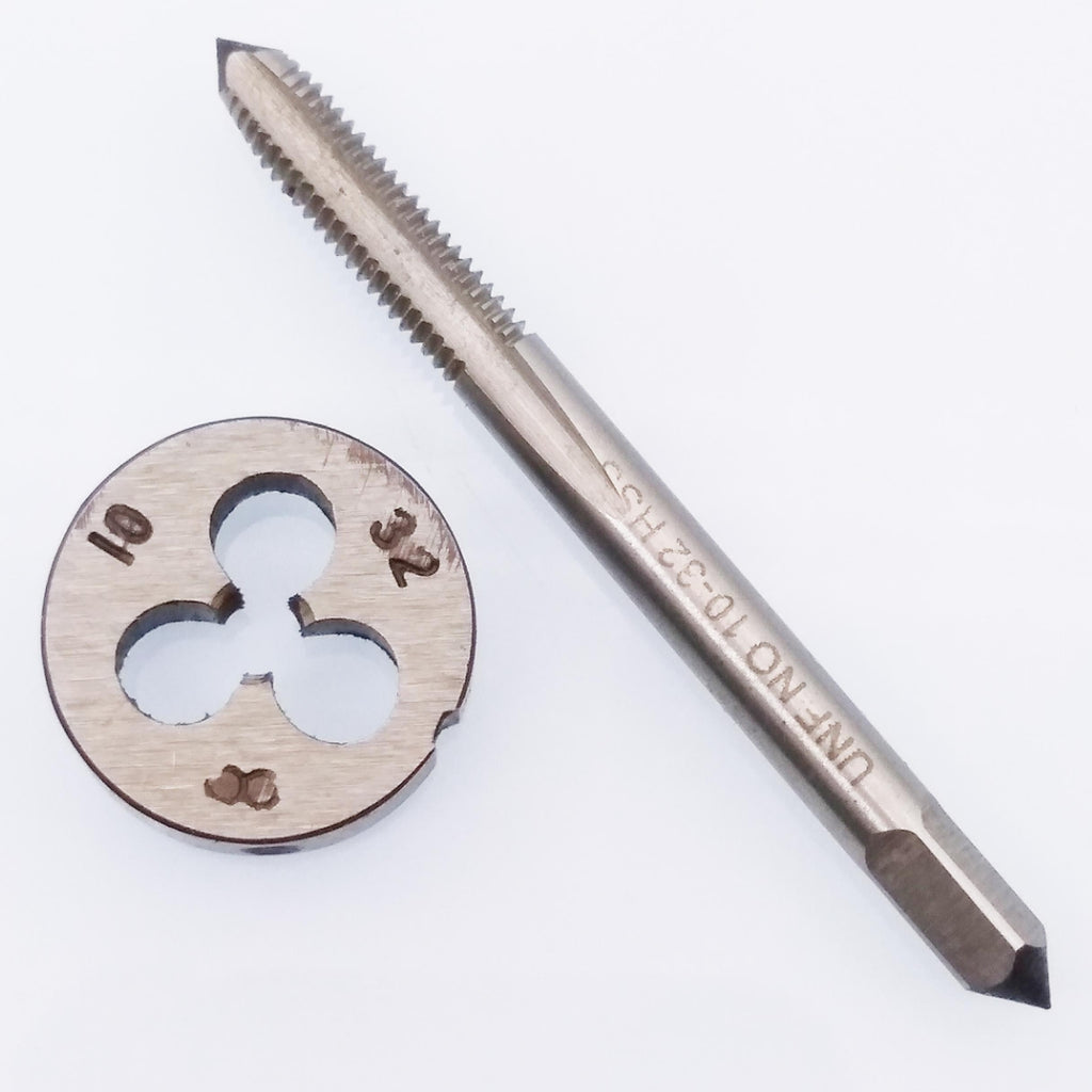 US Stock HSS 10-32 UNF Tap & 10-32 UNF Die Right Hand
