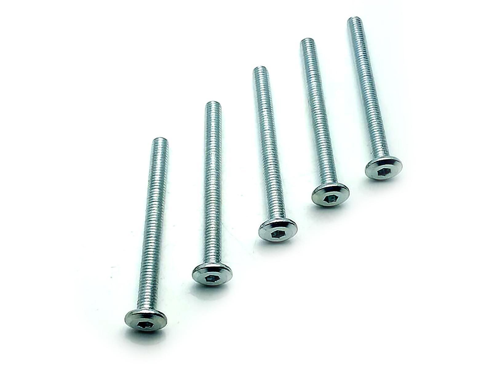 US Stock 10x M6x65mm Furniture SHCS Flat Round Socket Head Cap Screws Allen Bolt