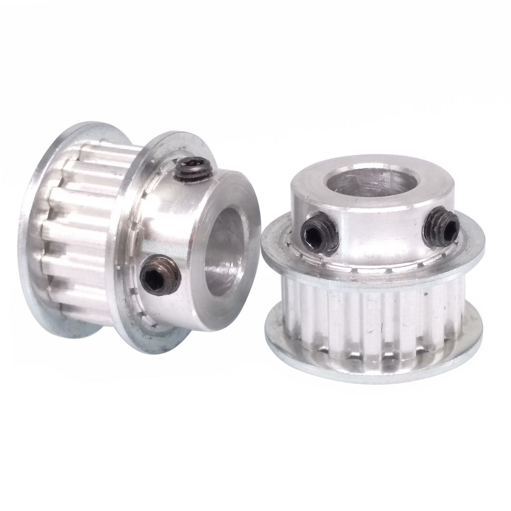 2x XL 16T Timing Belt Pulley Synchronous Wheel 12mm Bore For 10mm Width Belt