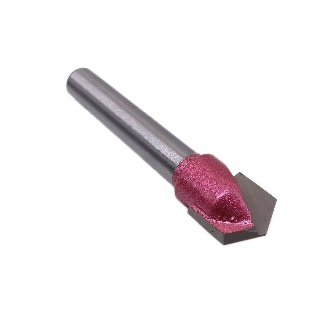 US Stock 3D 120 Degree Router End Mill Engraving V Groove Bit 6x10mm 2V610120