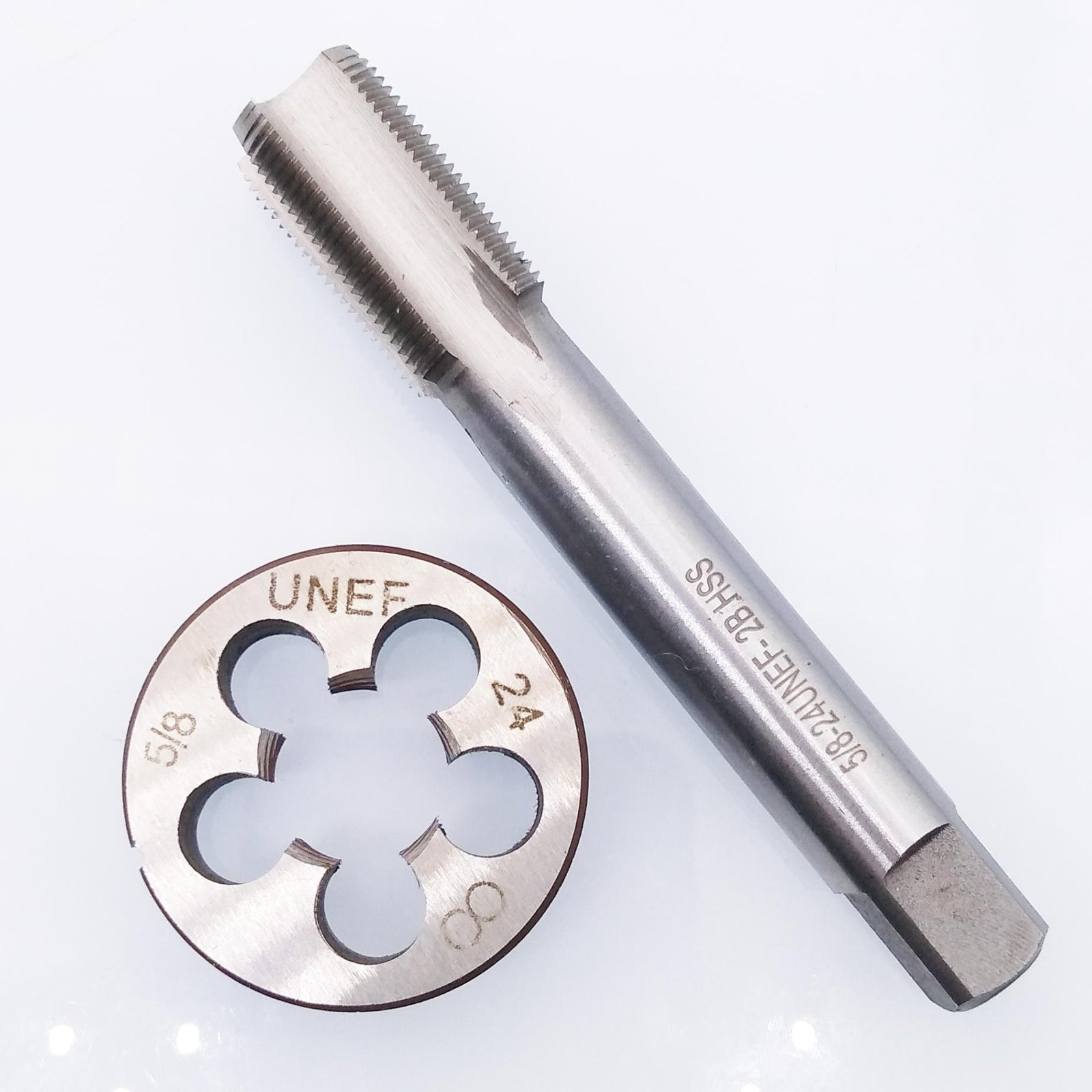 US Stock HSS 5/8-24 UNEF Tap & 5/8-24 UNEF Die Right Hand