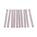 10x 0.6mm Wire Dia Stainless Steel Compression Spring Pressure OD 4mm Length 50