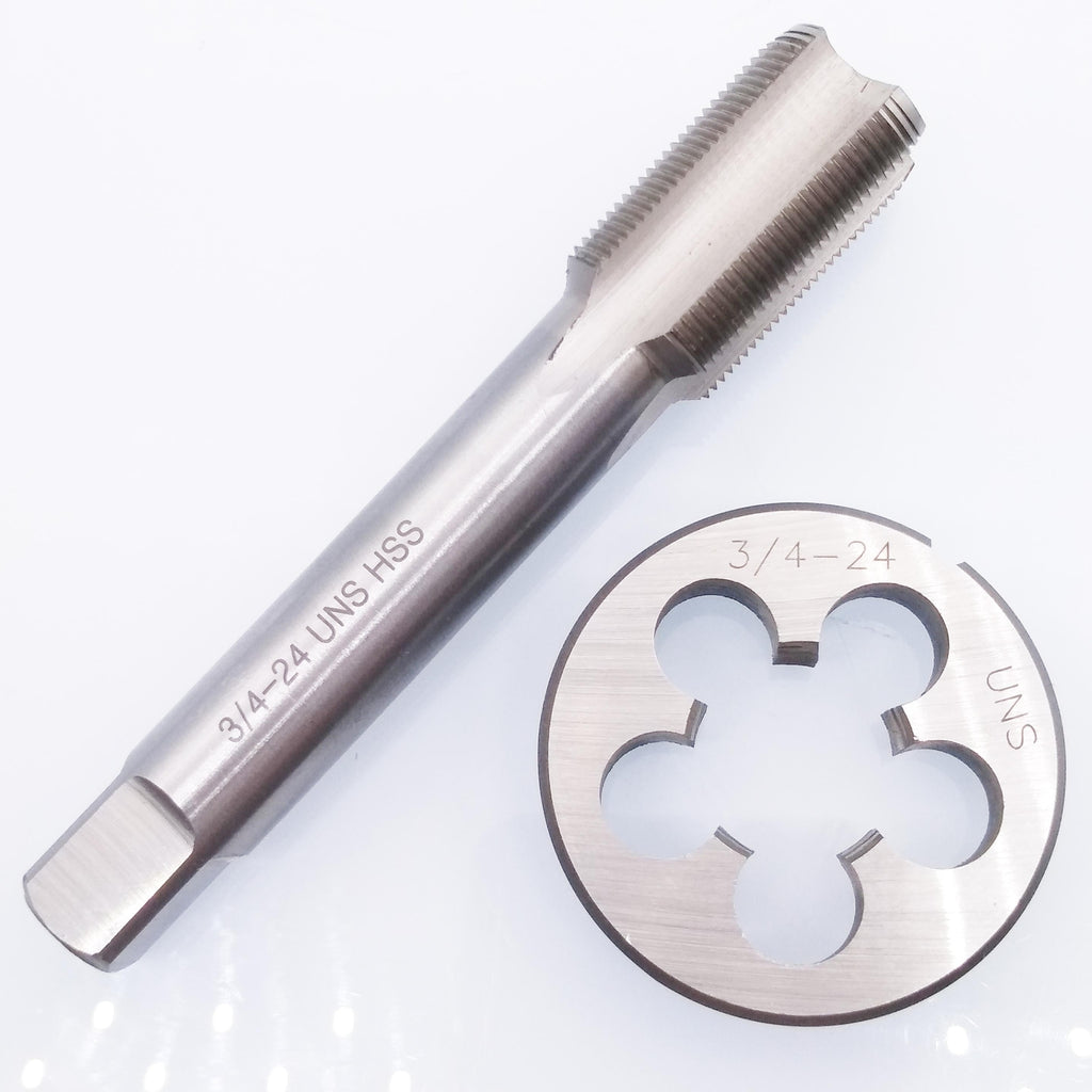 US Stock HSS 3/4-24 UNS Tap & 3/4-24 UNS Die Right Hand