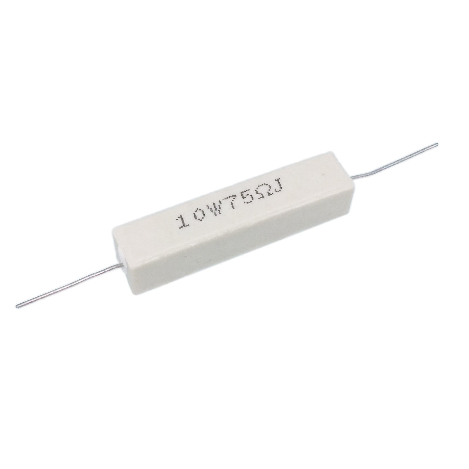 US Stock 5pcs 75 ohm 75RΩJ 10 watt Axial Ceramic Cement Power Resistor 10W