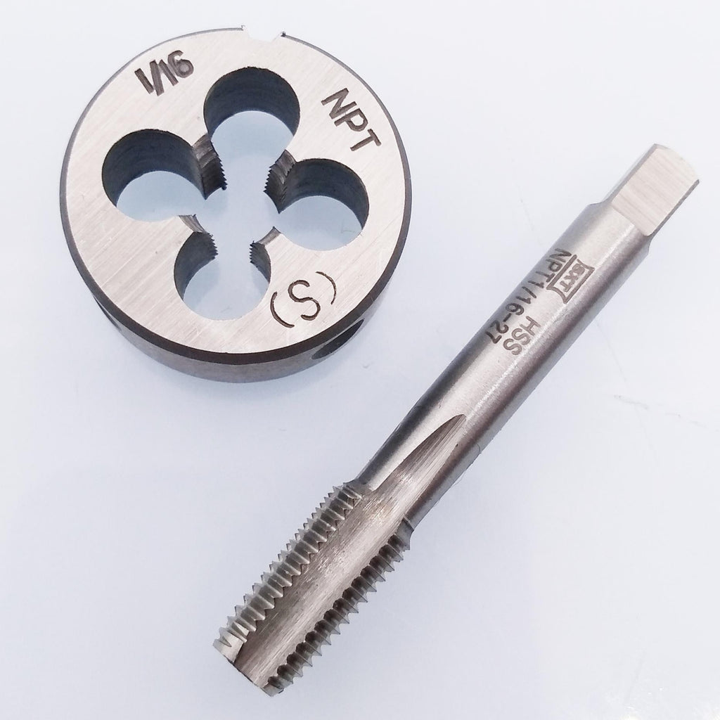AU Stock HSS 1/16-27 NPT Tap & 1/16-27 NPT Die Right Hand