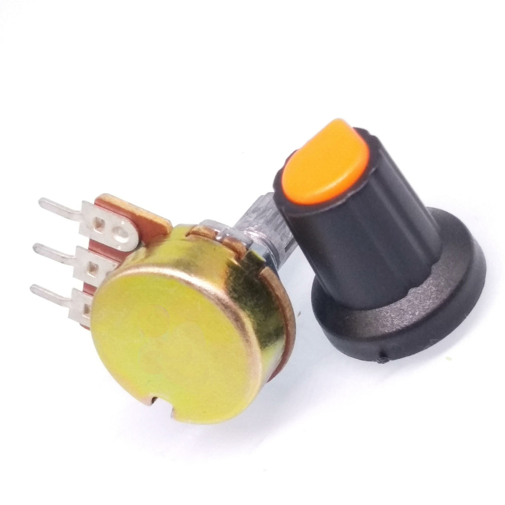 USStock 10Units 100K B100K OHM Linear Taper Rotary Potentiometer POT Orange Knob