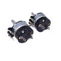 US Stock 2pcs 10K ohm A10K Logarithmic Nolinear Potentiometer Switch WH134-2