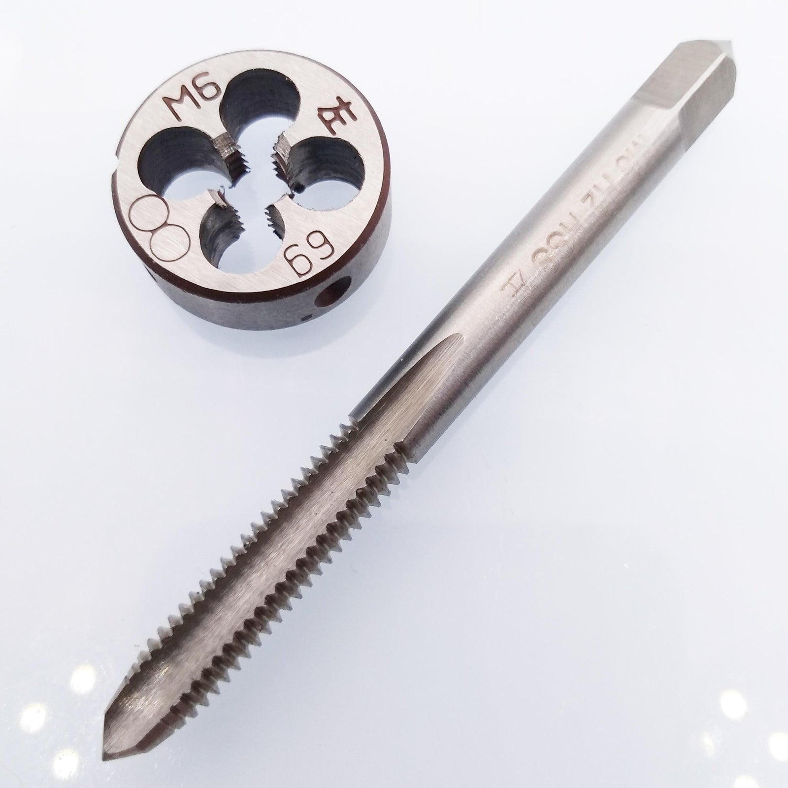 HSS M6 x 1mm Tap & M6 x 1.0mm Die Metric Thread Left Hand