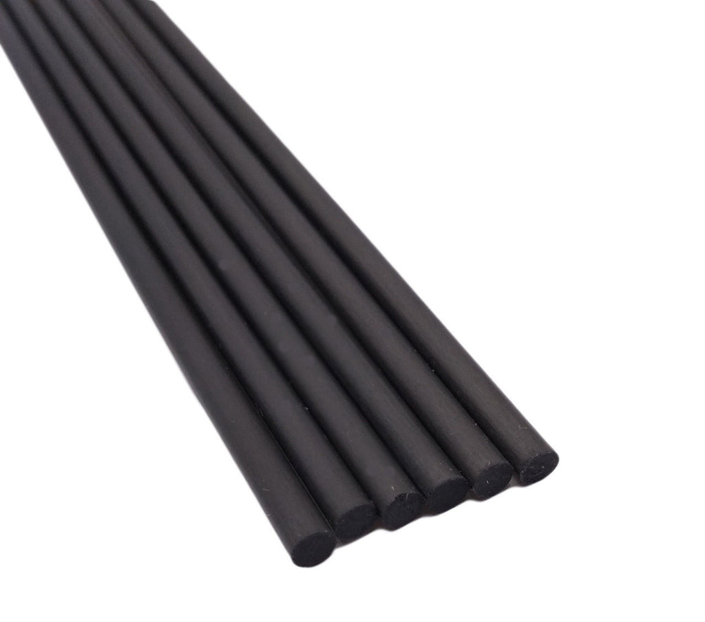 US Stock 6x Diameter 2.5mm ±10% Long 13inch Carbon Fiber Rods High Quality Pole