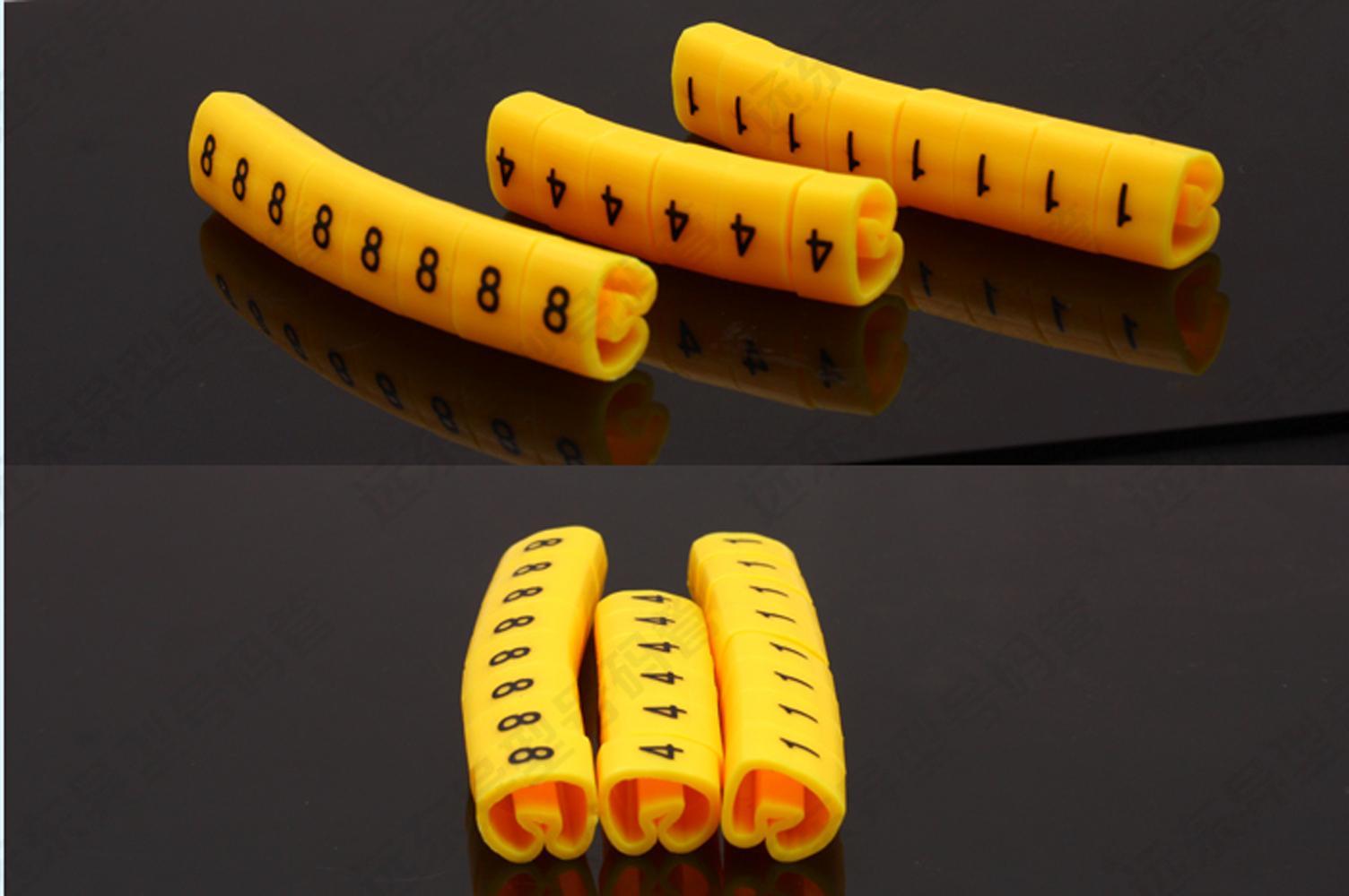 US Stock 3500 pcs Soft PVC Power Wire Number Marker Set No. 0 ~ 9