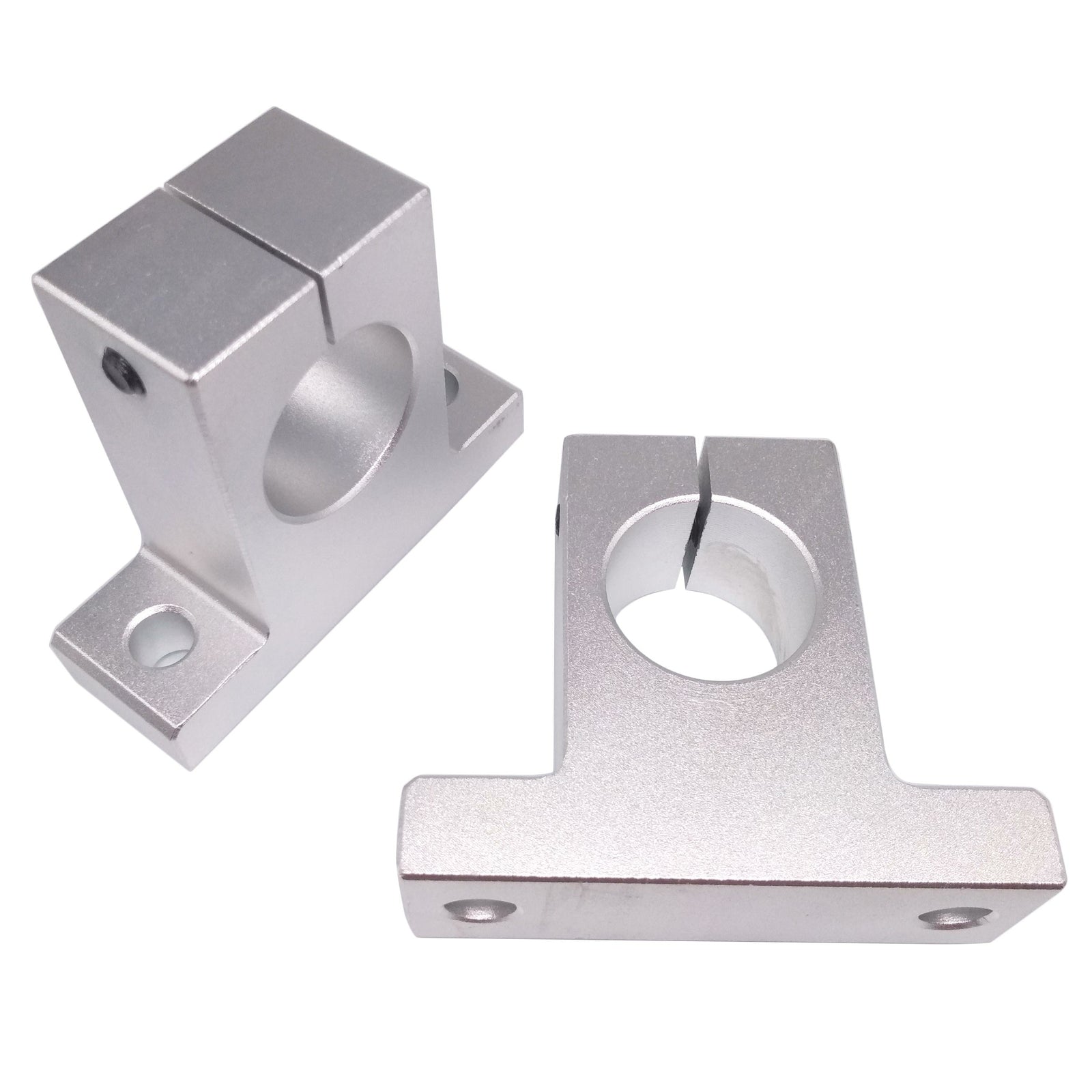 2pcs 35mm SK35 Chrome Linear Rail Shaft Guide Support Bracket Bearing Step Motor