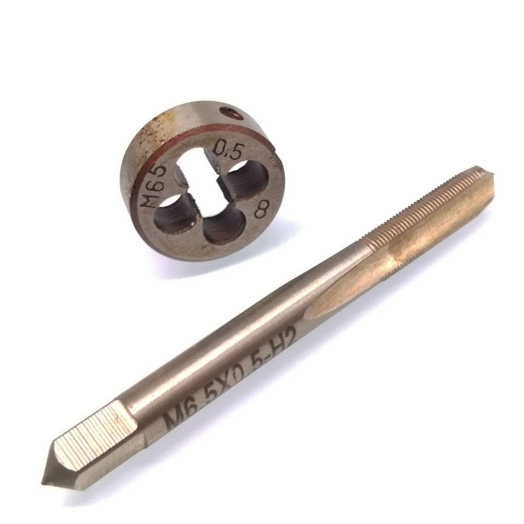 US Stock HSS M6.5 x 0.5mm Tap & M6.5 x 0.5mm Die Metric Thread Right Hand