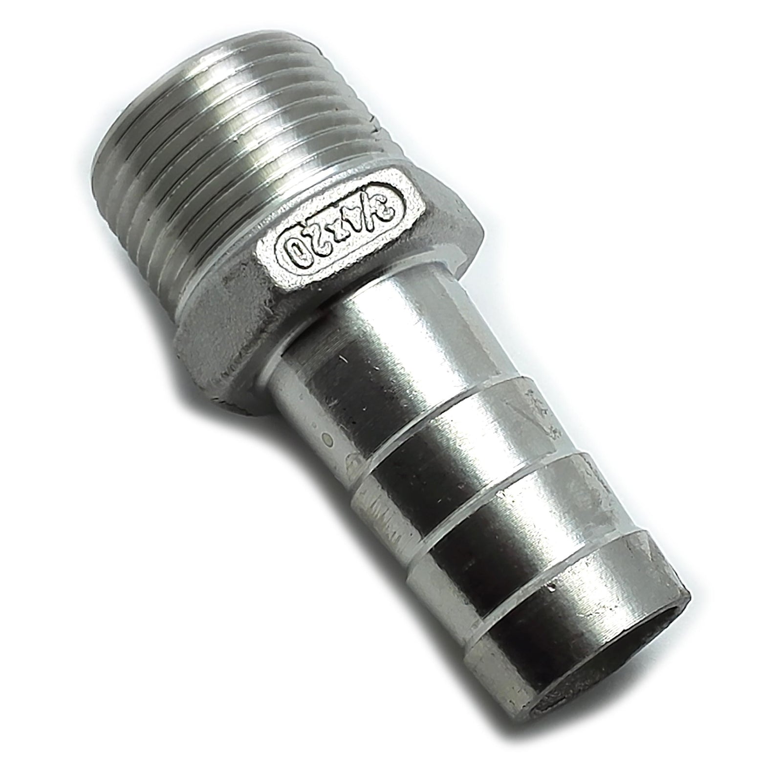 US Stock 3/4" Male Thread Pipe Fitting 20mm Barb Hose Tail Connector SS 304 NPT