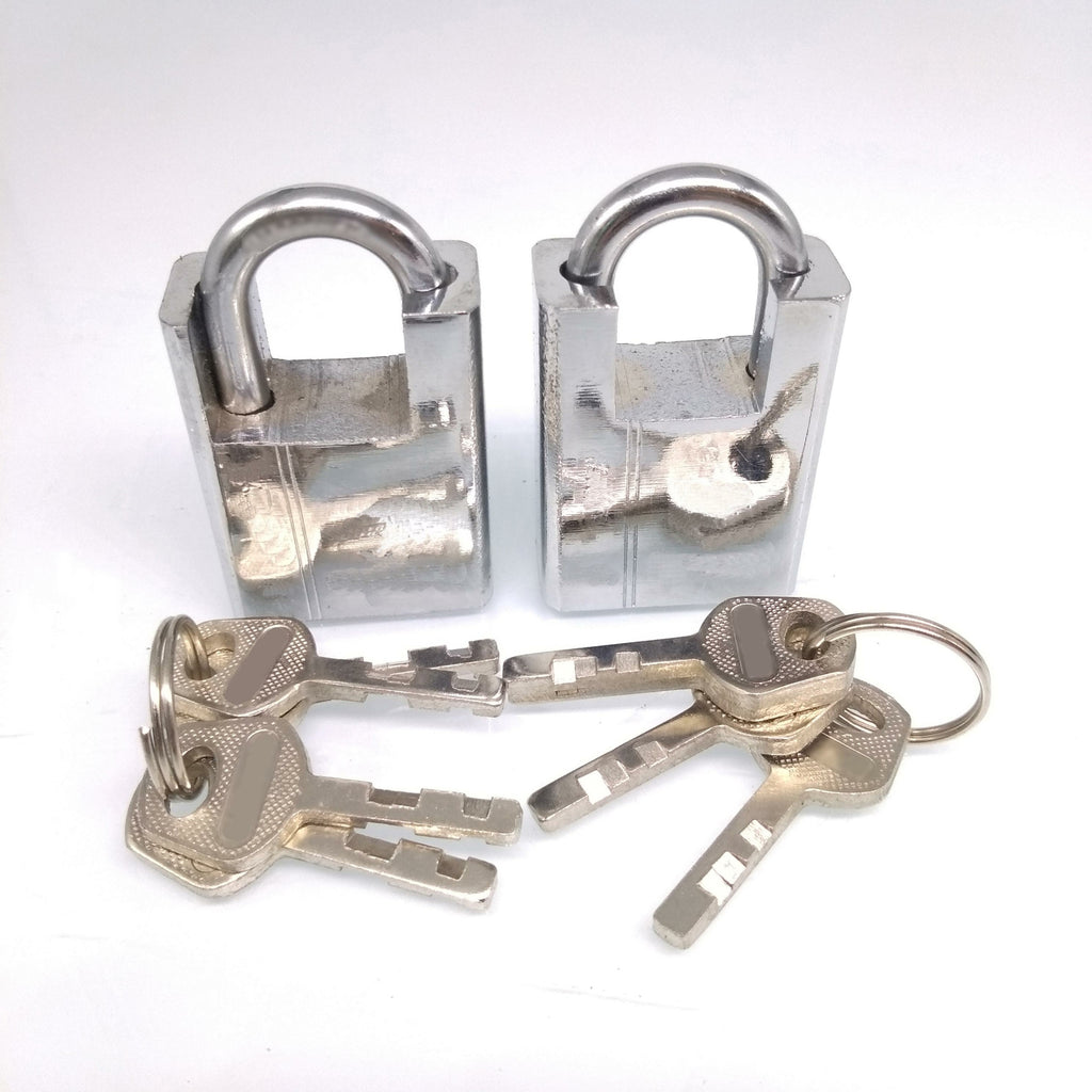 AU Stock 2pcs Anti-Theft Lock Padlock With 4 Keys Height 1.58 inch Width 1.18 in