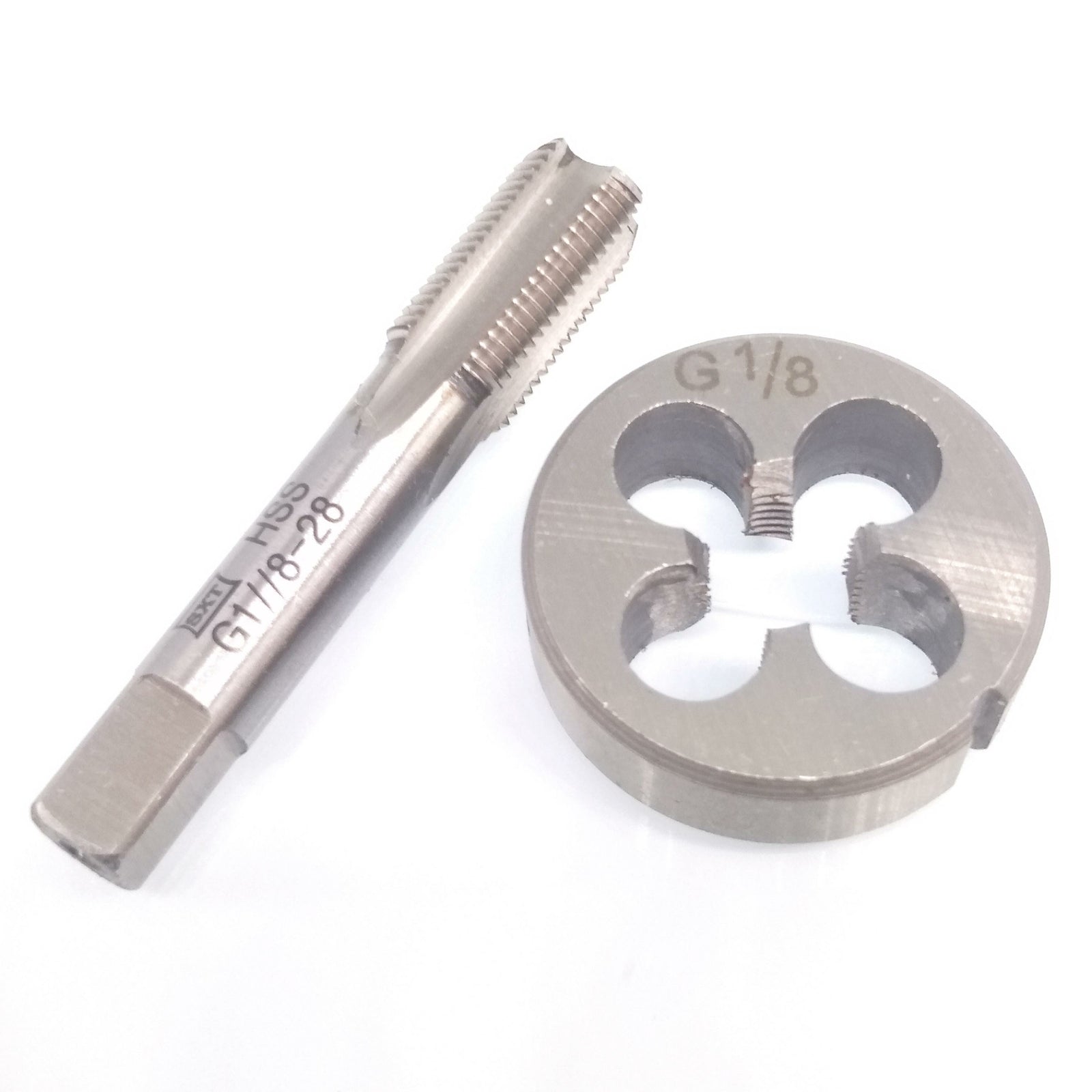 US Stock HSS G1/8-28 Tap & G1/8-28 Die Right Hand