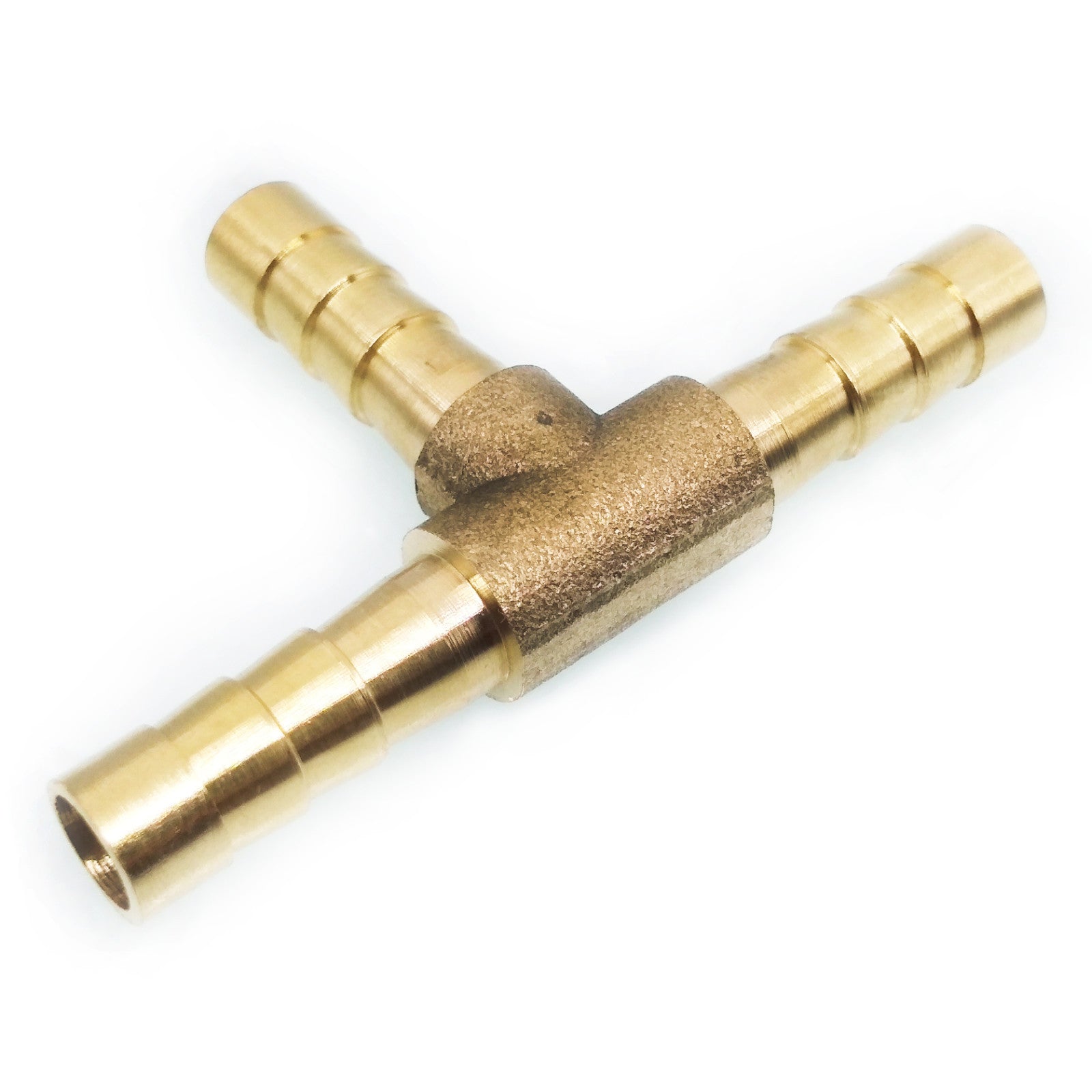 US Stock 6x Dia 6mm 3 Way T Shape Brass Hose Barb Pipe Connector Adapter Coupler